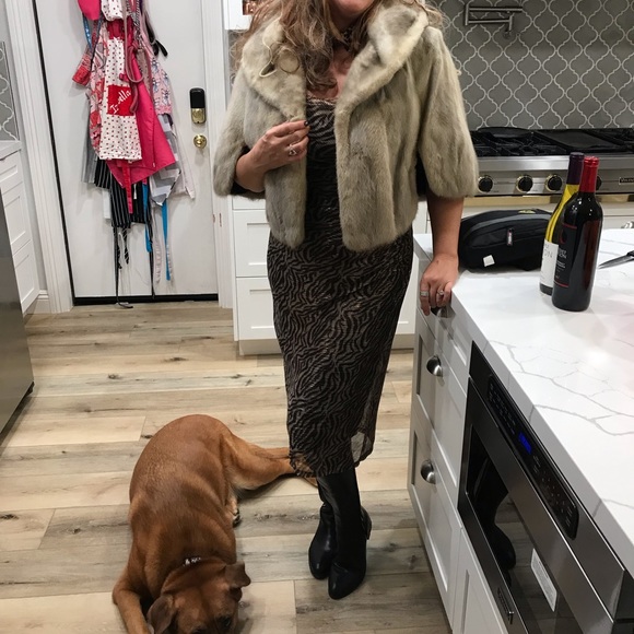 🔥Laundry, Shelli Segal, metallic zebra, ruched dress - Picture 12 of 13